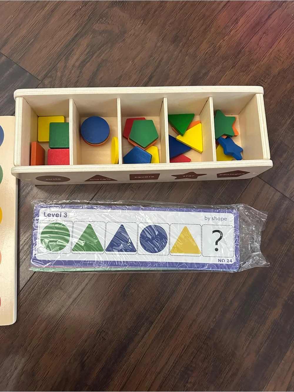 2 Montessori Wooden Learning Toys Bundle – Shape Sorting Box & Magnetic Dress-Up